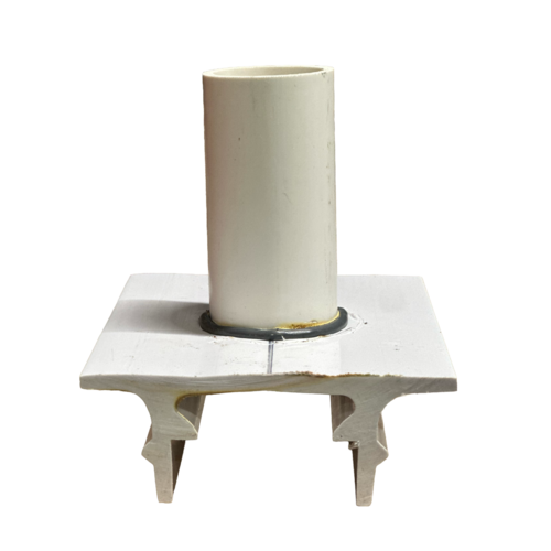Deck Drain Drop Outs, White product photo